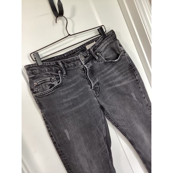 All Saint’s Men Denim Five Pockets Straight Leg Jeans Dark Wash Black size 33 - Picture 2 of 12